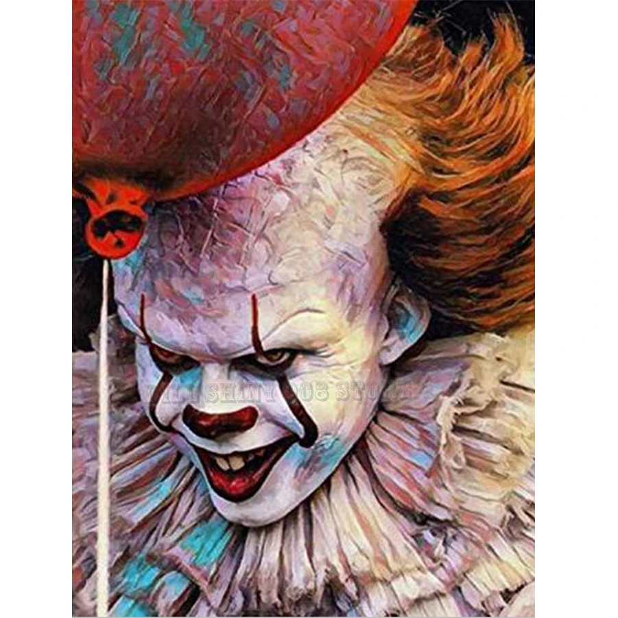 5D DIY Алмазная картина клоун дьявол воздушный шар полная дрель вышивка крестиком