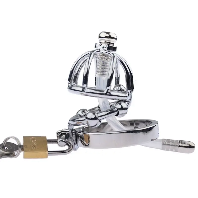 Массажное кольцо для пениса из нержавеющей стали бандаж петуха клетка