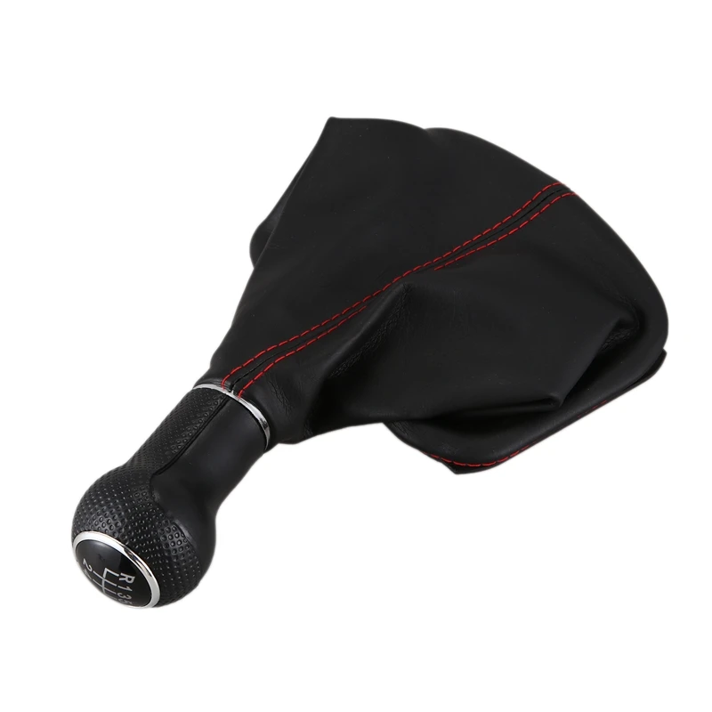 

5 Speed Gear Shift Knob PU Dust-Cover for Seat Leon Toledo 1999-2001