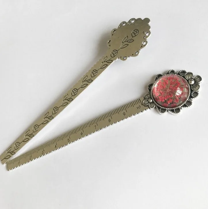 1 шт. декоративная металлическая линейка-закладки в стиле ретро | Канцтовары для