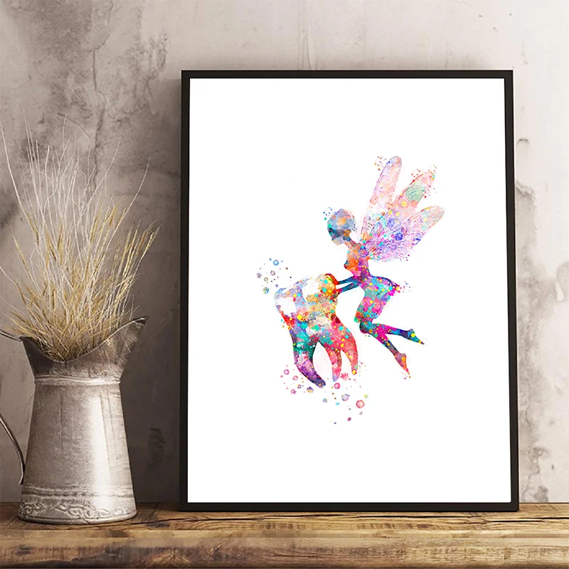 Стоматологическое Искусство Зуб Фея холст картина цвет воды настенный