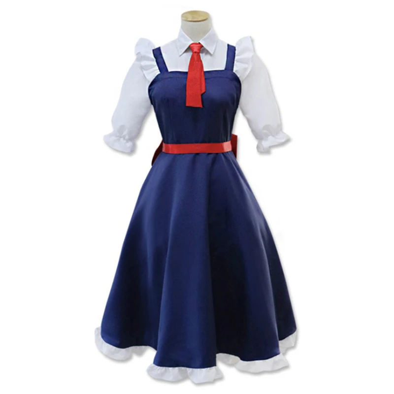 Косплей костюм горничной из аниме Мисс Кобаяси для косплея тоору Хэллоуина