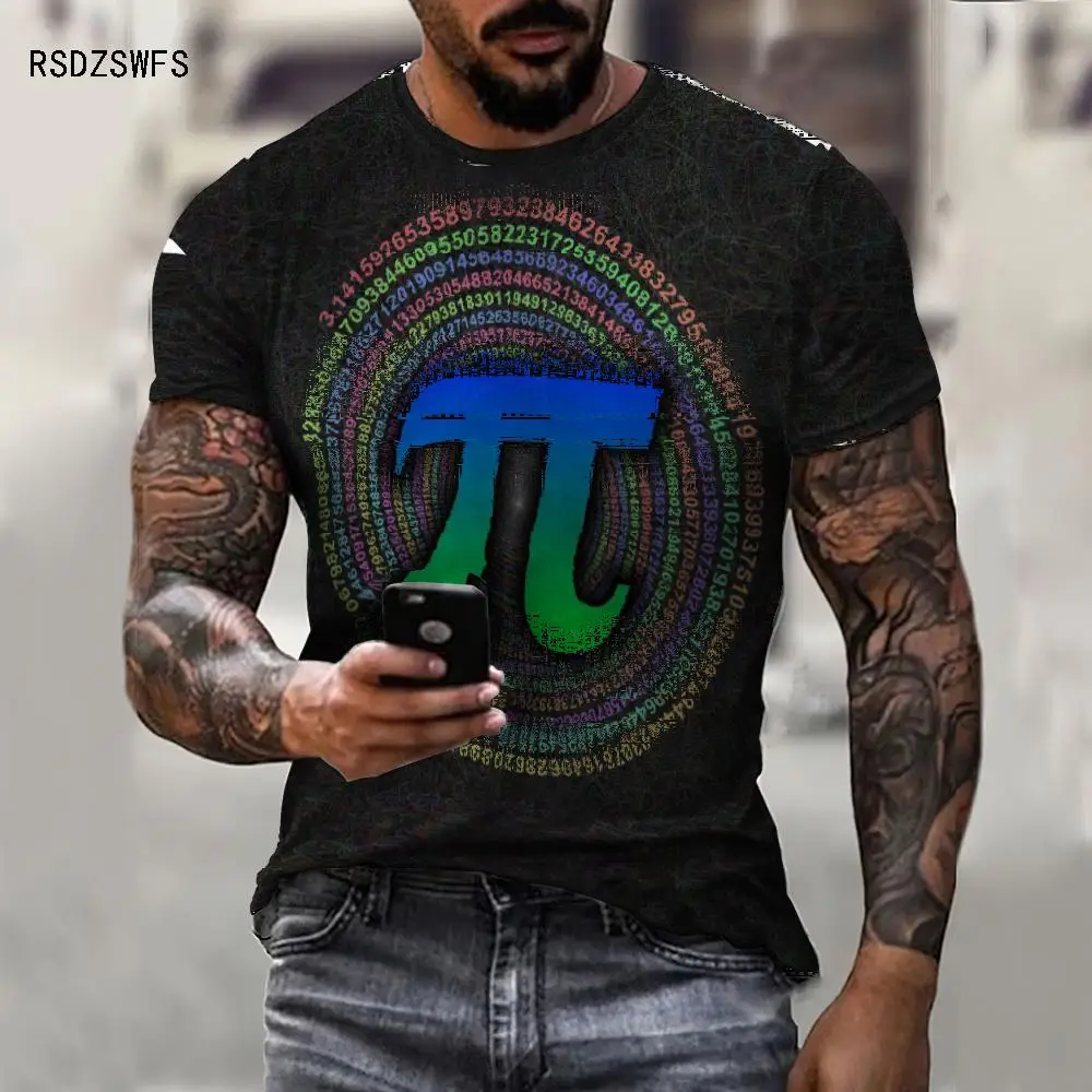 

Summer New Pi Day Math Symbol T-Shirts Funny Short Sleeve Women Men Unisex T Shirt Boys & Girls Mathematics Examination Tee Tops
