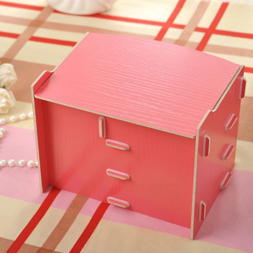 Настольный ящик для хранения косметики домашний зеркальный комод контейнер кейс