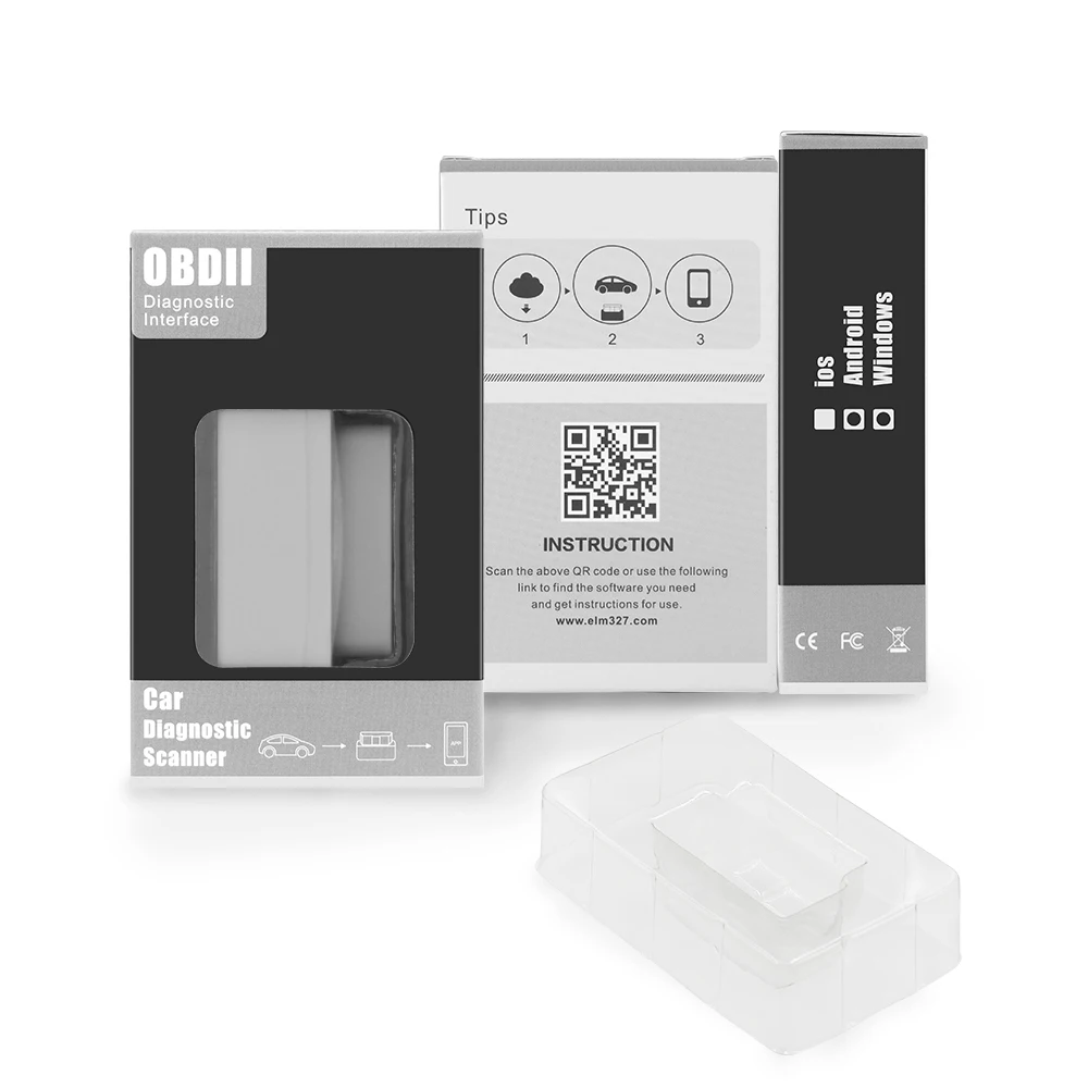 Мини сканер ELM327 V1.5 PIC18F25K80 OBD 2 OBD2 elm 327 в 1 5 для Android Bluetooth Автомобильный