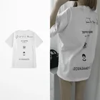 Футболка Ulzzang с забавным принтом для мужчин и женщин, брендовая ретро-футболка в стиле Ins из 100% хлопка, для скейтборда Dark Souls, белая