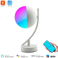 tuya smart app wifi desk lamp 16 million color wireless control timer alexa compatible night light rgb dimmable for smart home