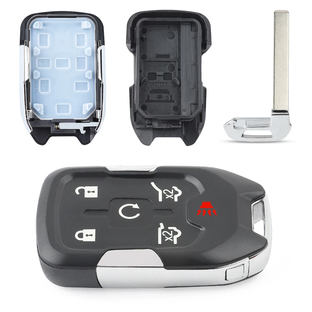 Умный пульт дистанционного управления KEYECU 3 шт./лот корпус ключа 6 кнопок для Chevrolet
