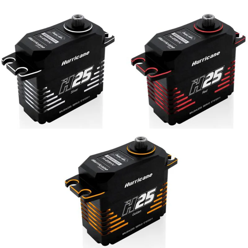 

Power HD H25 HV Brushless Digital Servo RC Steering Gear with Servo Arm In RC Helicopter Airplane Toys Red