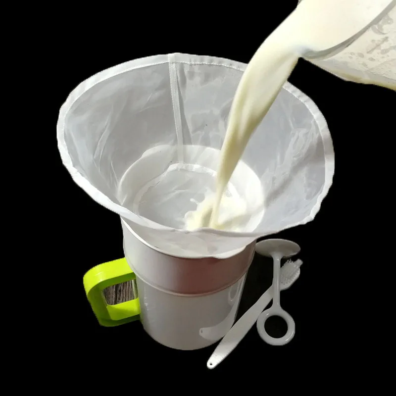 

120/160/200mesh Reusable Fine Mesh Wine Strainer Juice Soy Milk Nut Milk Tea Nylon Filter Bag Bowl Shape Food Coffee Filter