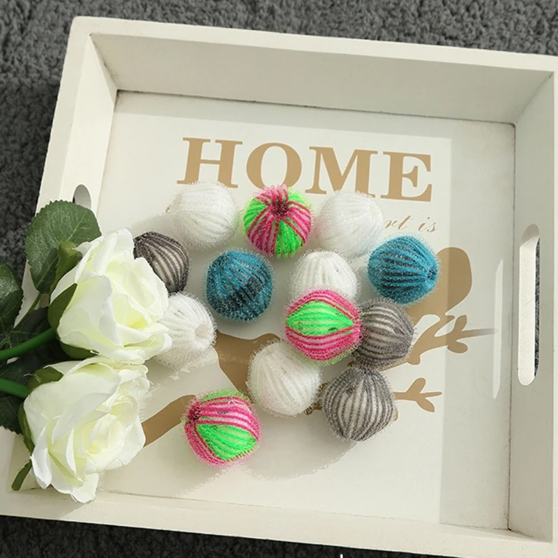 

6 Pcs Hair Removal Eco Friendly Laundry Washing Balls Machine Wash Cleaning H9EC