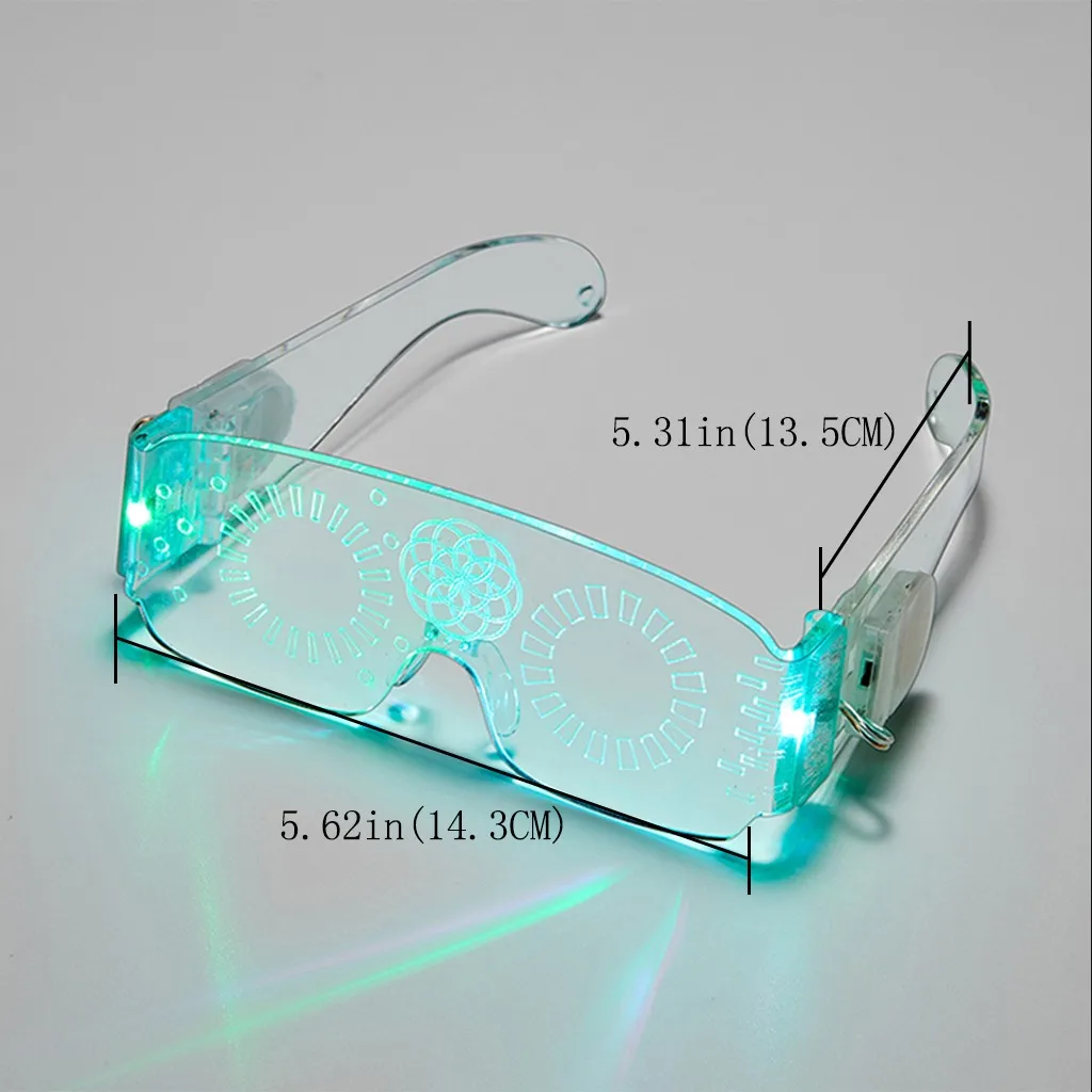 

1PC Mask LED Masque Halloween Luminous face Mask And Glowing Glasses Parties unique mouth cover Unisex Earloops Mascarillas S10