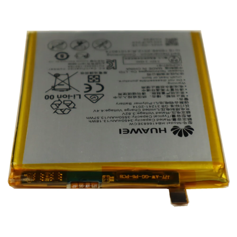 2021 оригинальный аккумулятор Huawei HB416683ECW 3450 мАч для Nexus 6P H1511 H1512 сменный с
