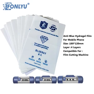fonlyu 10pcs hydrogel film for telephone tablet screen protector skin film back cover sticker hydrogel plotter cutting machine free global shipping