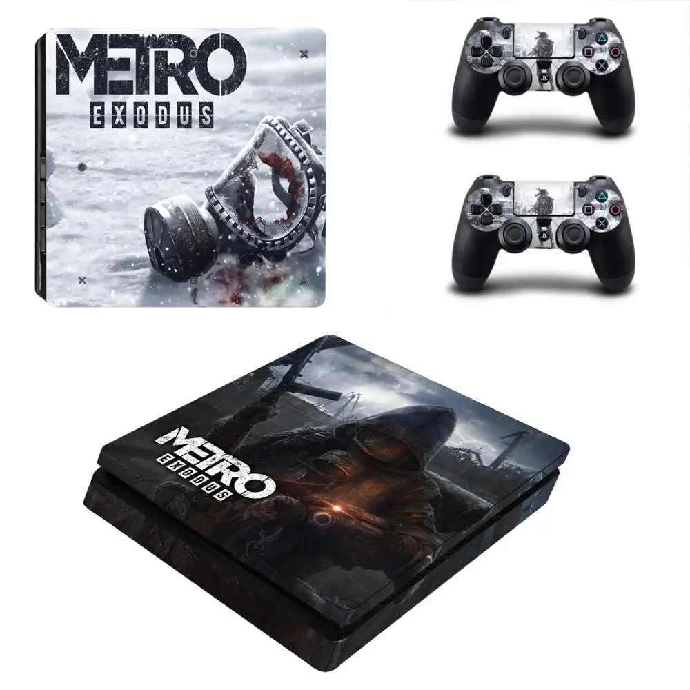 Тонкая наклейка Metro Exodus PS4 s Play station 4 наклейки для PlayStation тонкая Виниловая консоли и