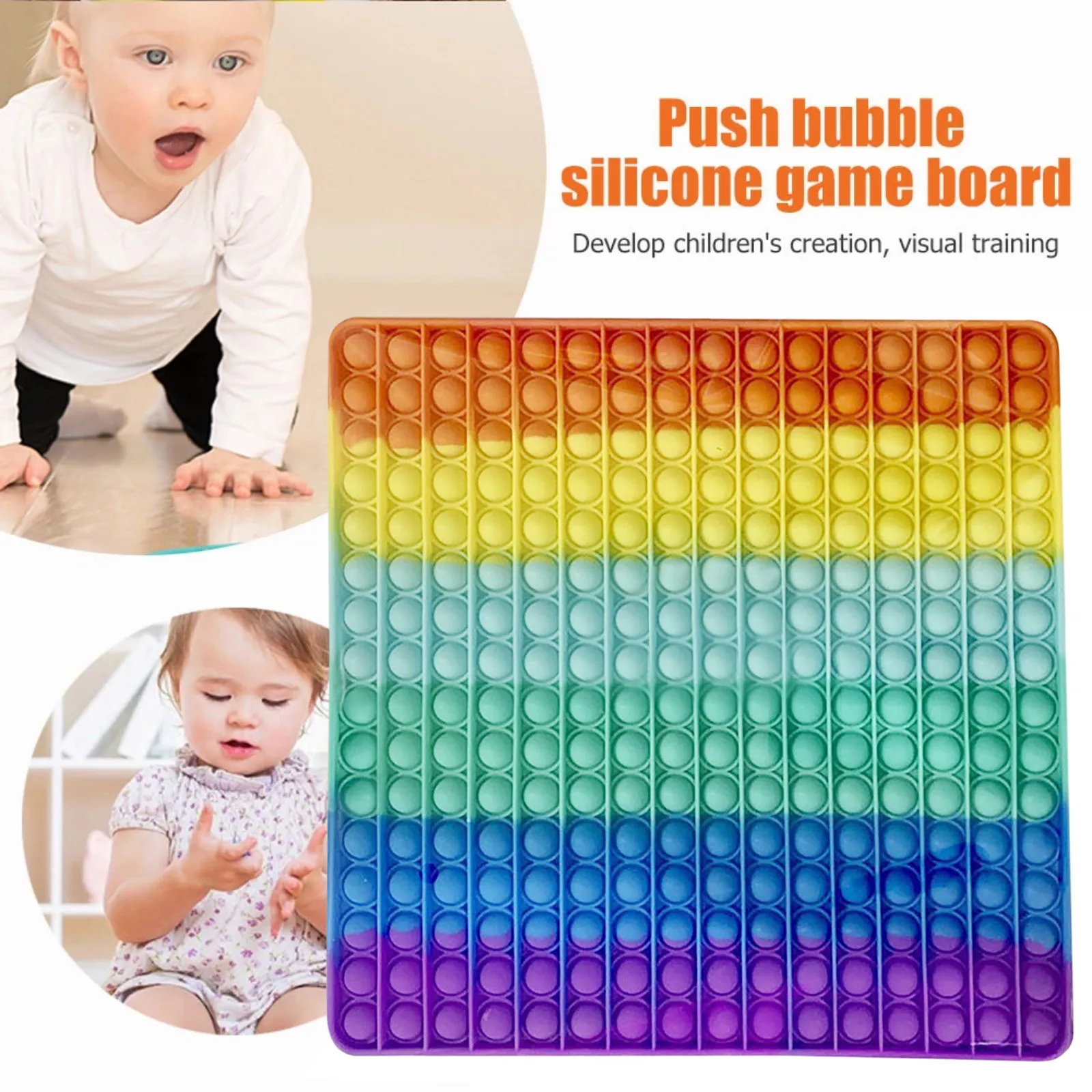 

Big Size Pops It Fidget Toys Push Bubble For Schoolbag Board Pendant Hot Adult Stress Relief Toy Pop it Kids Anti-Stress