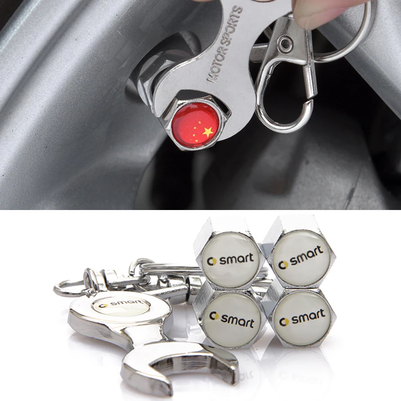 Автомобильный Стайлинг колпачки для стержней клапана автомобильного колеса Smart