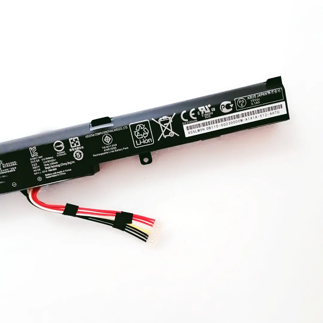 Новый аккумулятор для ноутбука A41N1501 Asus GL752JW GL752 GL752VL GL752VW N552 N552V N552VW N752 N752V N752VW N752VX