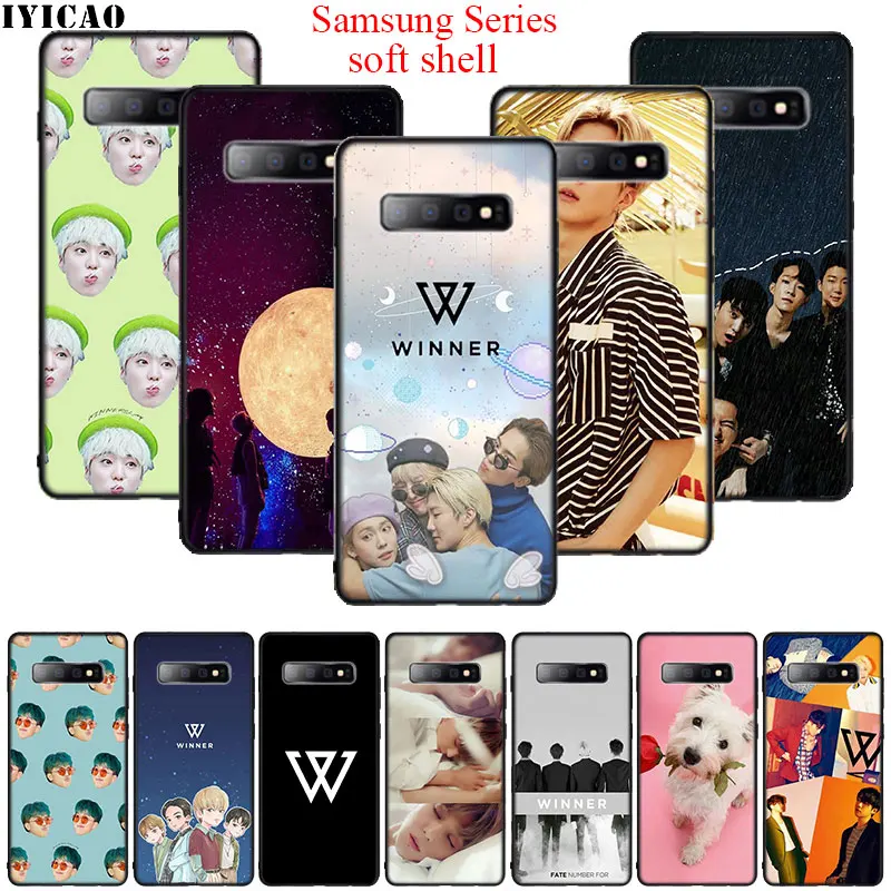 Мягкий силиконовый чехол WINNER Kpop для Samsung A3 A5 A7 A8 A9 A6 Plus J6 J8 2018 A2 J4 Core J7 Duo|Бамперы| |