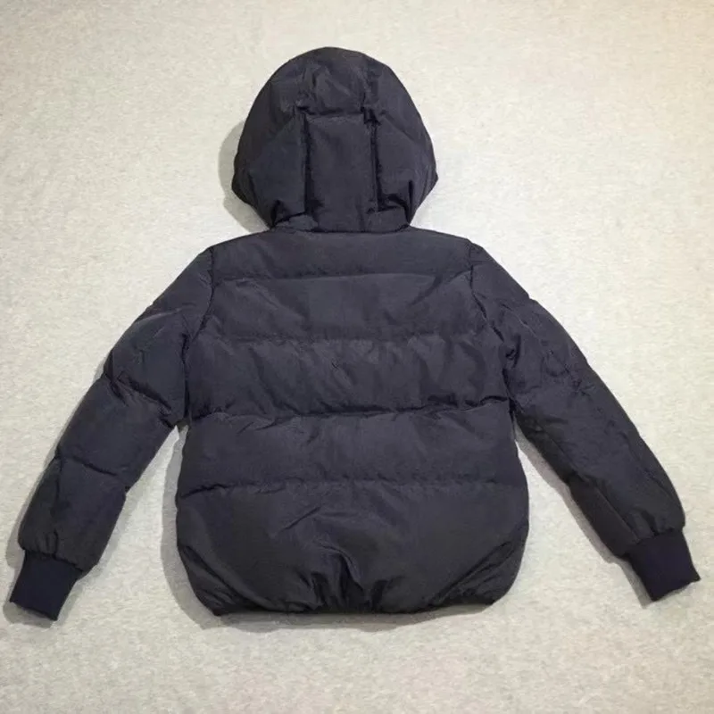 Женский пуховик с капюшоном однотонная модная простая теплая Женская куртка на