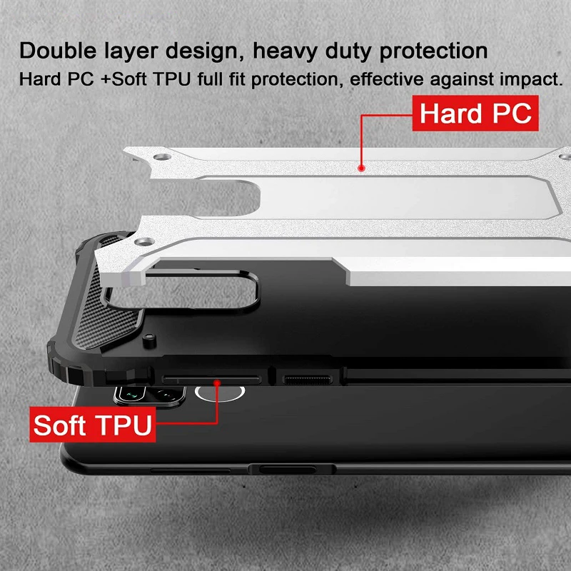 

Glass+Armor Phone case for redmi note9 pro case full cover note9 9 s 9 pro Rubber Shockproof cases on xaomi redmi note 10 9-pro
