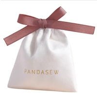 white flannel gift bags 5x7cm 7x9cm 11x14cm 18x30cm pack 50 cosmetics jewelry logo ribbon sack eyelashes suede pouches