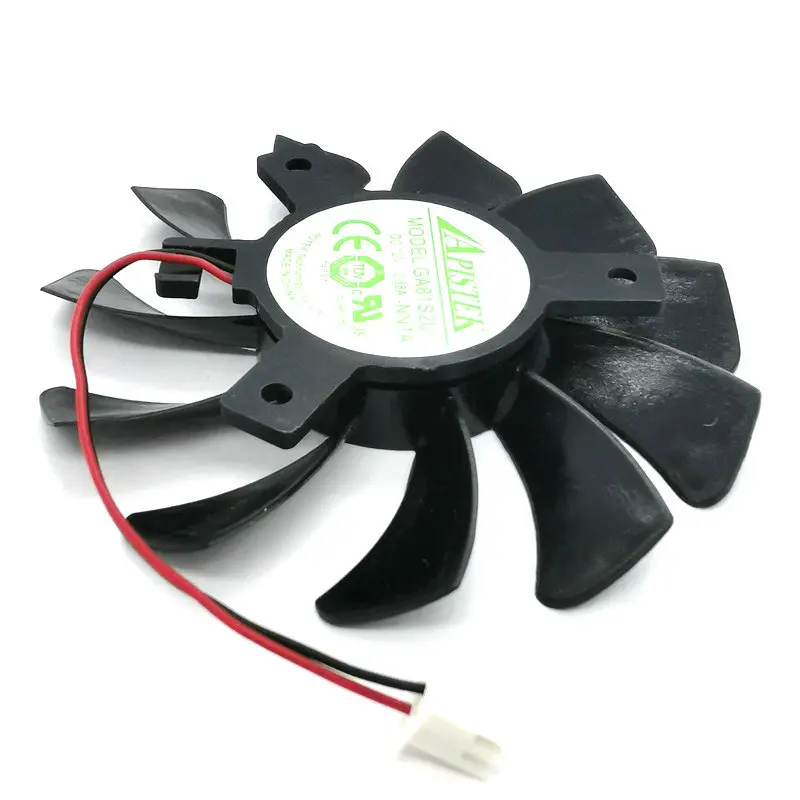 Бесплатная доставка новый оригинальный вентилятор для видеокарты 75 мм 40*40*40 2Pin