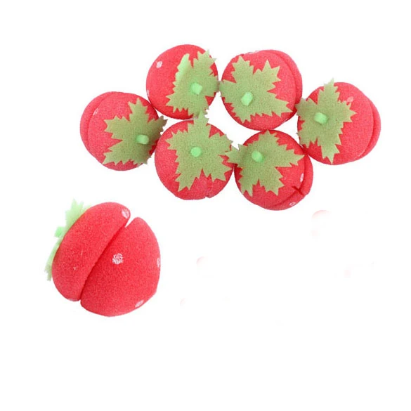 

6Pcs Magical Strawberry Sponge Ball for Hair Curling MH88