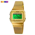 Часы мужские SKMEI, цифровые, золотые, со светодиодным дисплеем, секундомером, датой, 1639