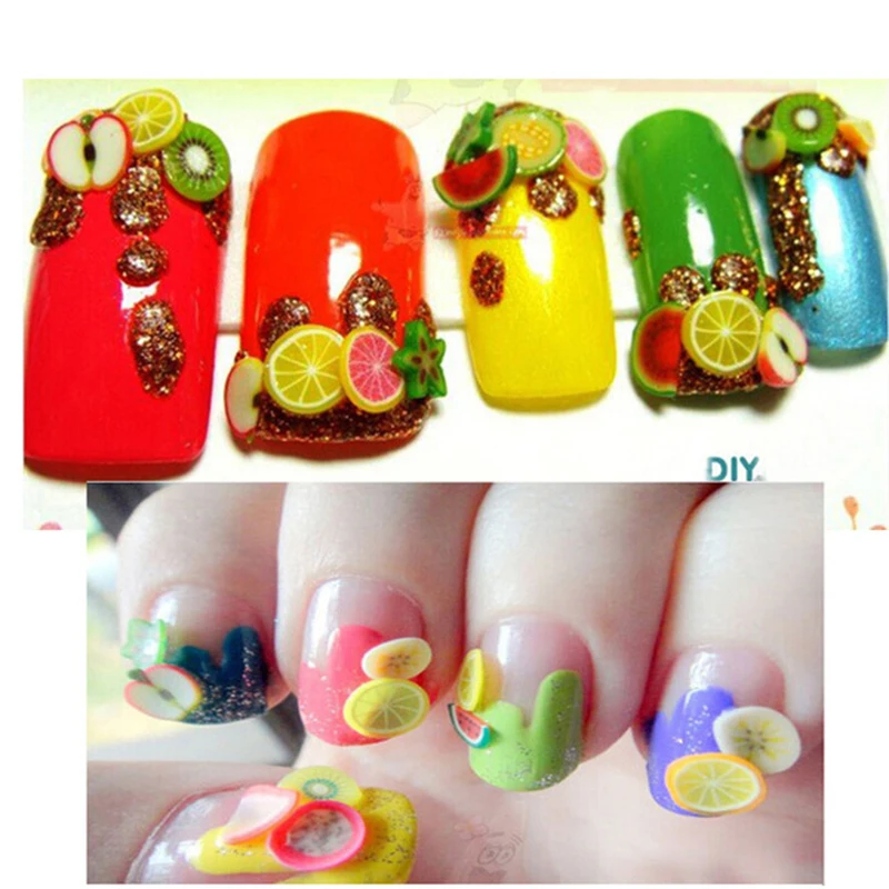 

Leaf Flower Fruit Animal Round Feather Blossom nail supplies accessories decoration Nail gel accessories vegetable fruit tools s