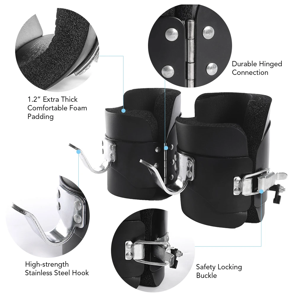 

Inversion Gravity Boots Back Neck Shoulder Muscle Stretcher Boots for Chin Up Gym Fitness Bodybuilding