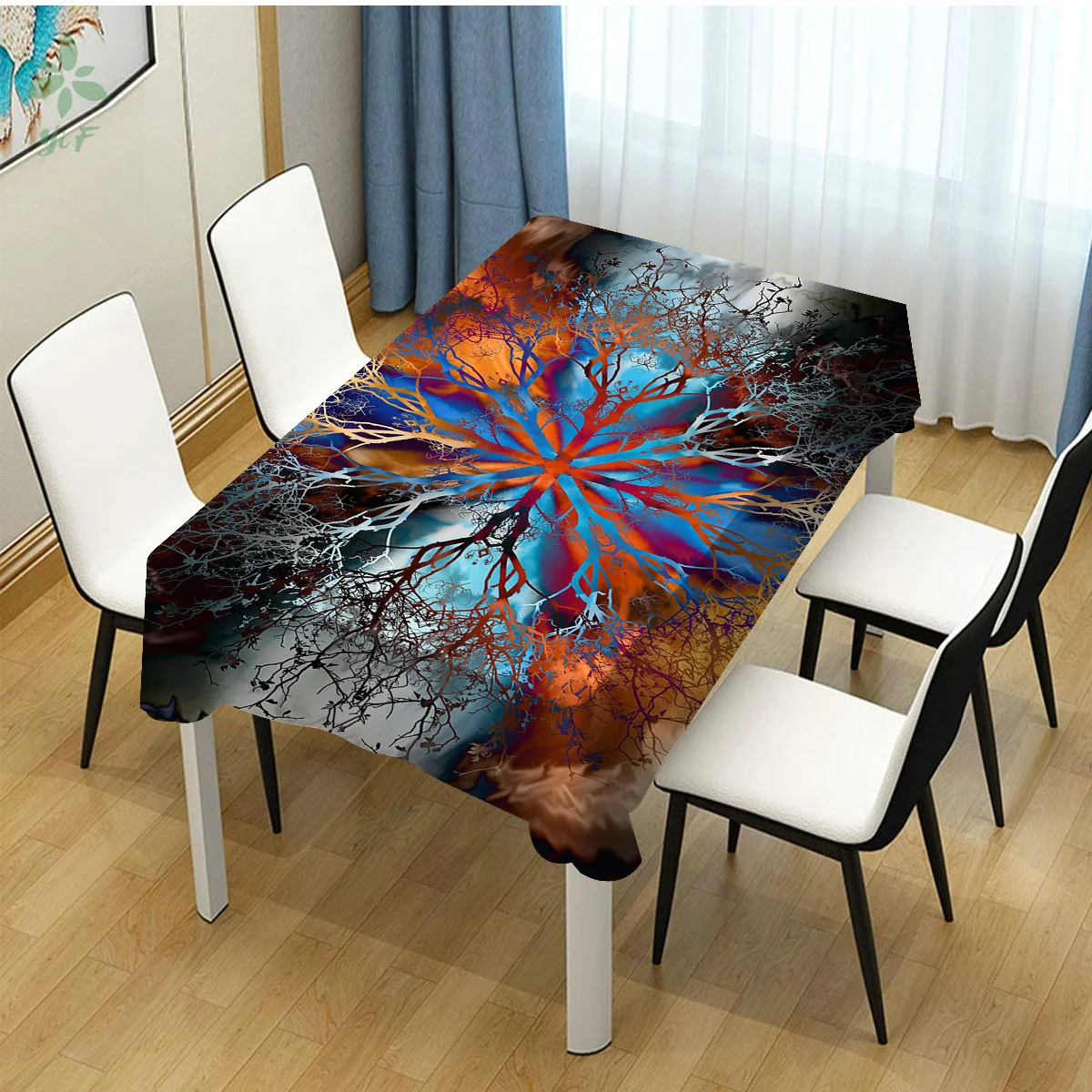 

Flower Of Life Design Unique Tablecloth Indoor Outdoor Dining Decoration