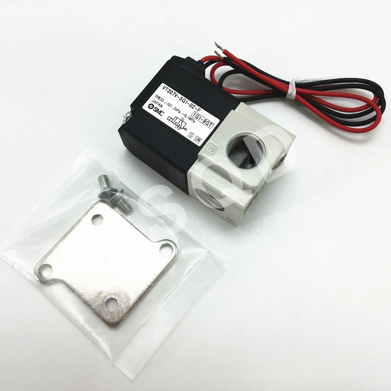VT307V-5G1-02-F SMC 3 порт клапан электромагнитный с прямым управлением Poppet Тип вакуумные характеристики VT307V серии пневматические инструменты