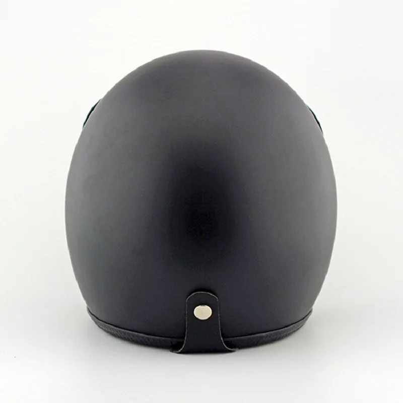 Мотоциклетный шлем POSSBAY в стиле ретро винтажный для скутера мужской черный