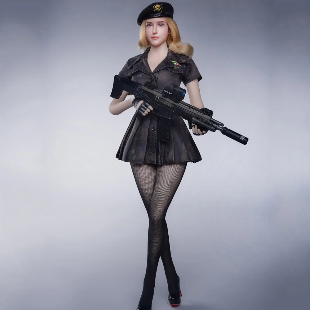 Игрушки Fire Girl 1/6 FG070 военный стильный берет бесшовные колготки серия тканевый