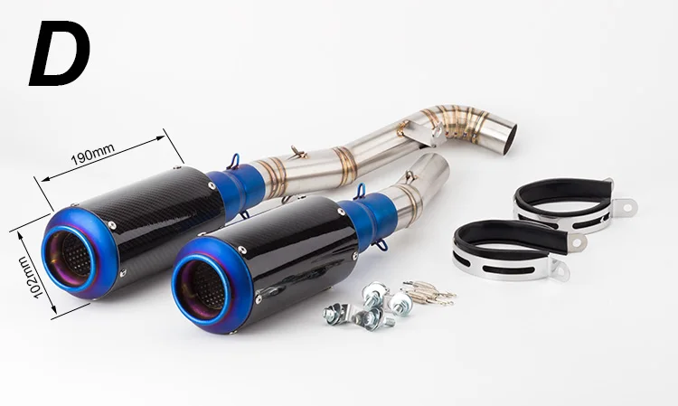 Модифицированный глушитель для мотоцикла Z1000 выхлопная труба 2007 2008 2009