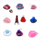 15 видов стилей миниатюрная Милая кукольная шляпа с орнаментом Маленькая шляпка для детей игрушка подарок миниатюрная кукла сделай сам аксессуары для украшения