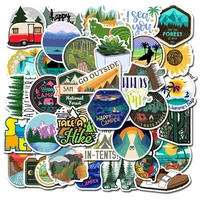103050pcspack outdoors explore adventure camping stickers for furniture wall desk diy chair toy car trunk decal motorcycle