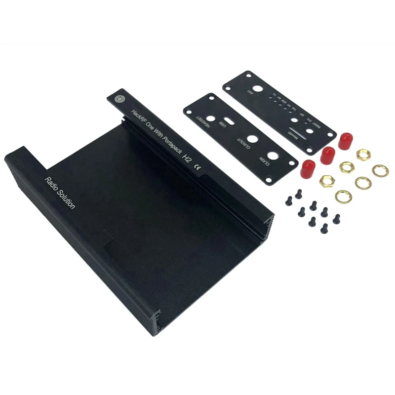 Металлический Чехол черный алюминиевый корпус чехол для PORTAPACK H2 + HACKRF ONE SDR Radio