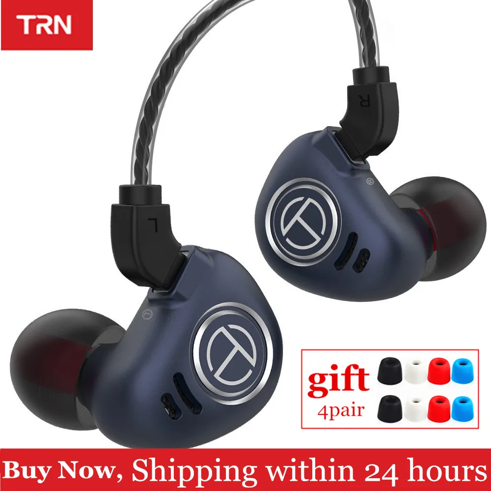 Новинка гибридные Hi Fi наушники вкладыши TRN V90 1DD 4BA 10 шт. с металлическим монитором
