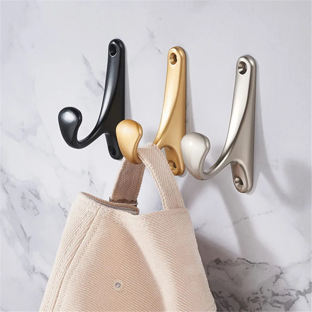 

1pcs 3 Colors Simple Nordic Hook Wall Coat Hook Wall Hanger Coat Key Hook Wall Decorations Living Room Wardrobe Clothing Hook
