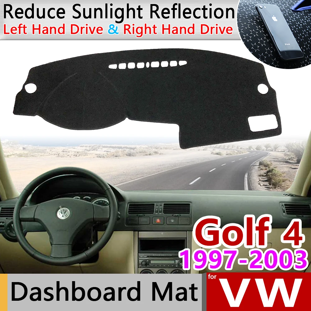 Для Volkswagen VW Golf 4 MK4 1997~ 2003 1J Противоскользящий коврик на приборную панель солнцезащитный коврик аксессуары 1999 2000 2002