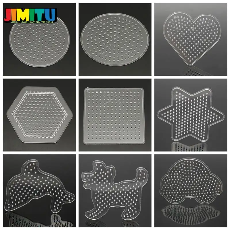 JIMITU 9 видов стилей DIY ручное изготовление шариков Хама игрушка для детей обучающая головоломка шаблон предохранитель ремесло игрушки подарок на год