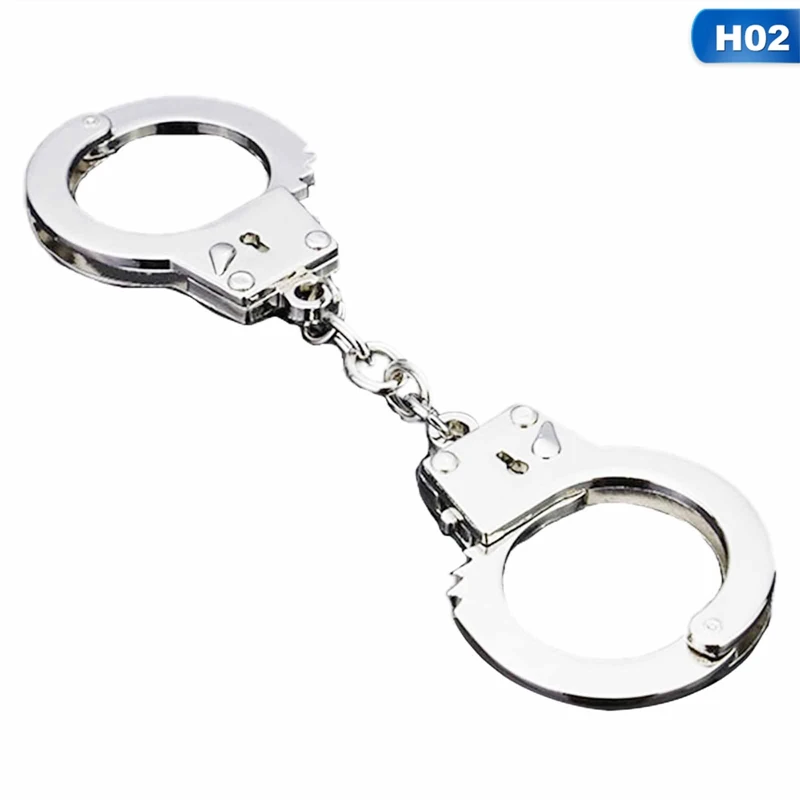 

Creative Simulation Handcuffs Model Key Chain Ring Holder Jewelry Gifts Keyring