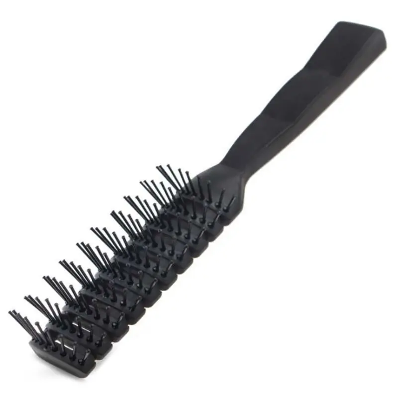 

Men Anti-Static Nine Row Ribs Comb Profession Vent Heated Styling Massage Hair Detangling Brush Back Oil Head Hairdressing Tool
