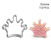 crown diamond cookie tools cake stencil kitchen cupcake decoration template mold cookie stencil mold party baking biscuits stamp