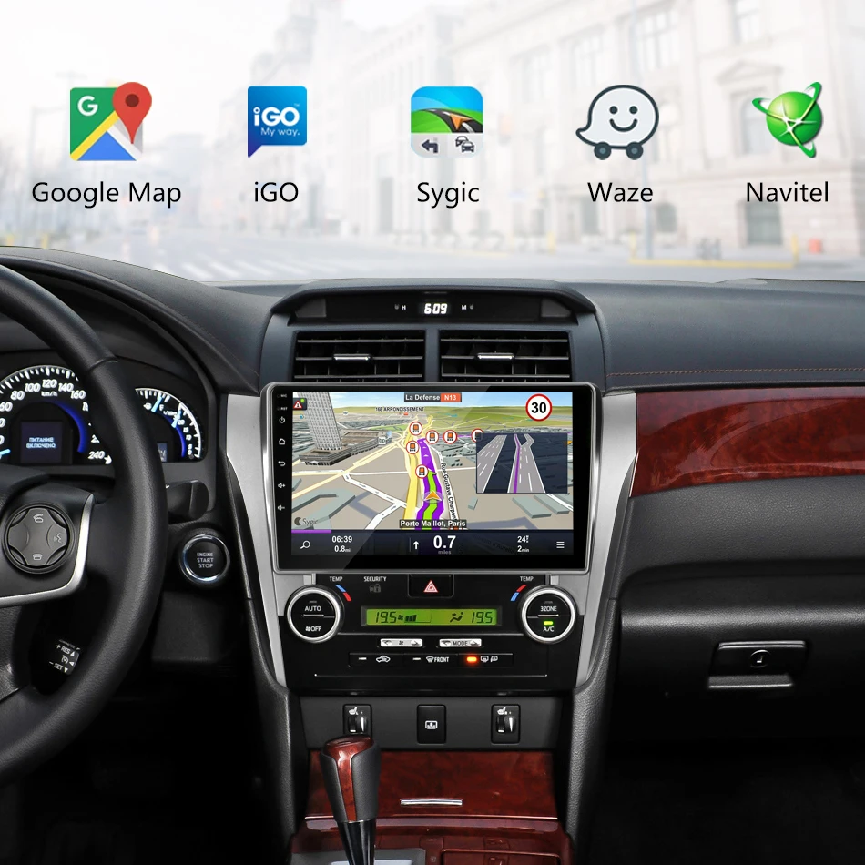Для Toyota Camry 8 50 55 2012- Android 8,1 2 Din автомагнитола 2G+ 32G coche плееры навигация gps головное устройство RDS тюнер 2din