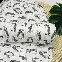 penguin baby blanket swaddle wrap for newborn 100 bamboo fiber muslin blankets babies bath towel very soft big diaper bedding