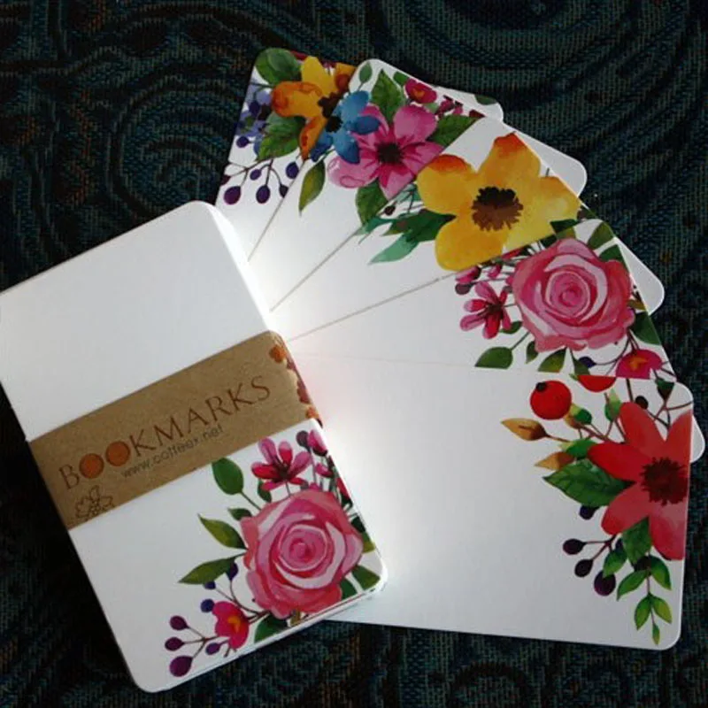 

40/50pcs Cute Holiday Greeting Cards Flower Message Paper Card DIY Greeting Cards Postcards Party Weadding Invitation Cards
