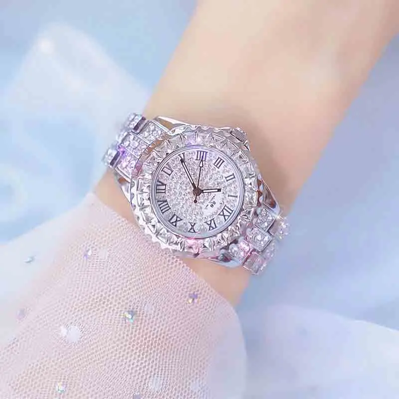 

Women Quartz Watches Watches For Women Full Diamond Ladies Watches Waterproof Fashion For Bracelet Skirt Jewelry Lady Gift Time